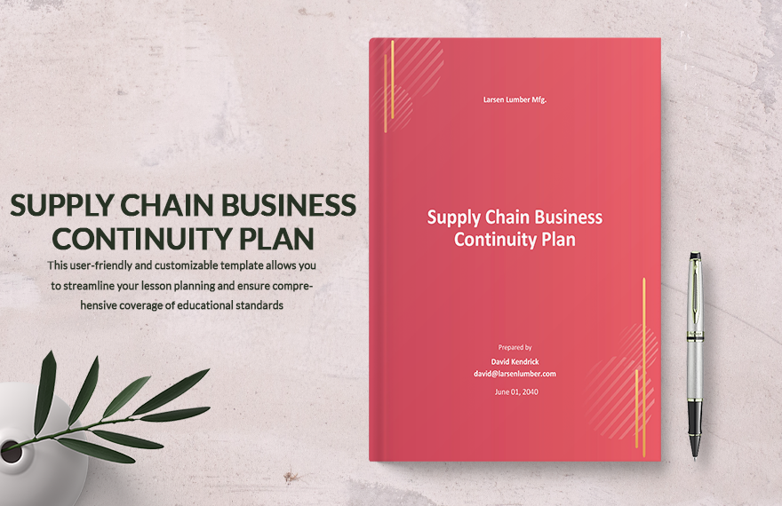 Supply Chain Business Continuity Plan Template in Word, PDF, Google Docs, Pages - Download | Template.net