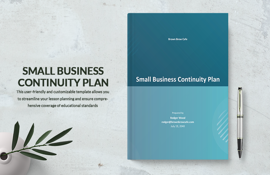 Small Business Continuity Plan Template in Word, Google Docs, PDF, Apple Pages