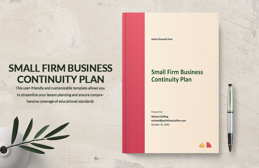 Small Firm Business Continuity Plan Template