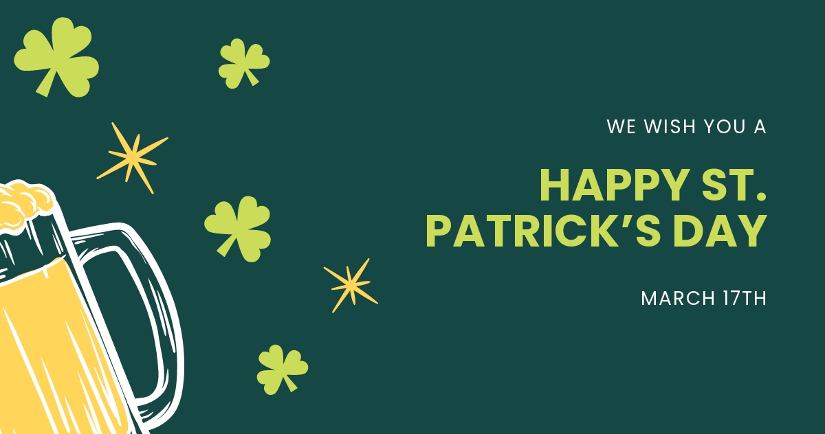 Free Happy St. Patricks Day Facebook Post. Template | Template.net