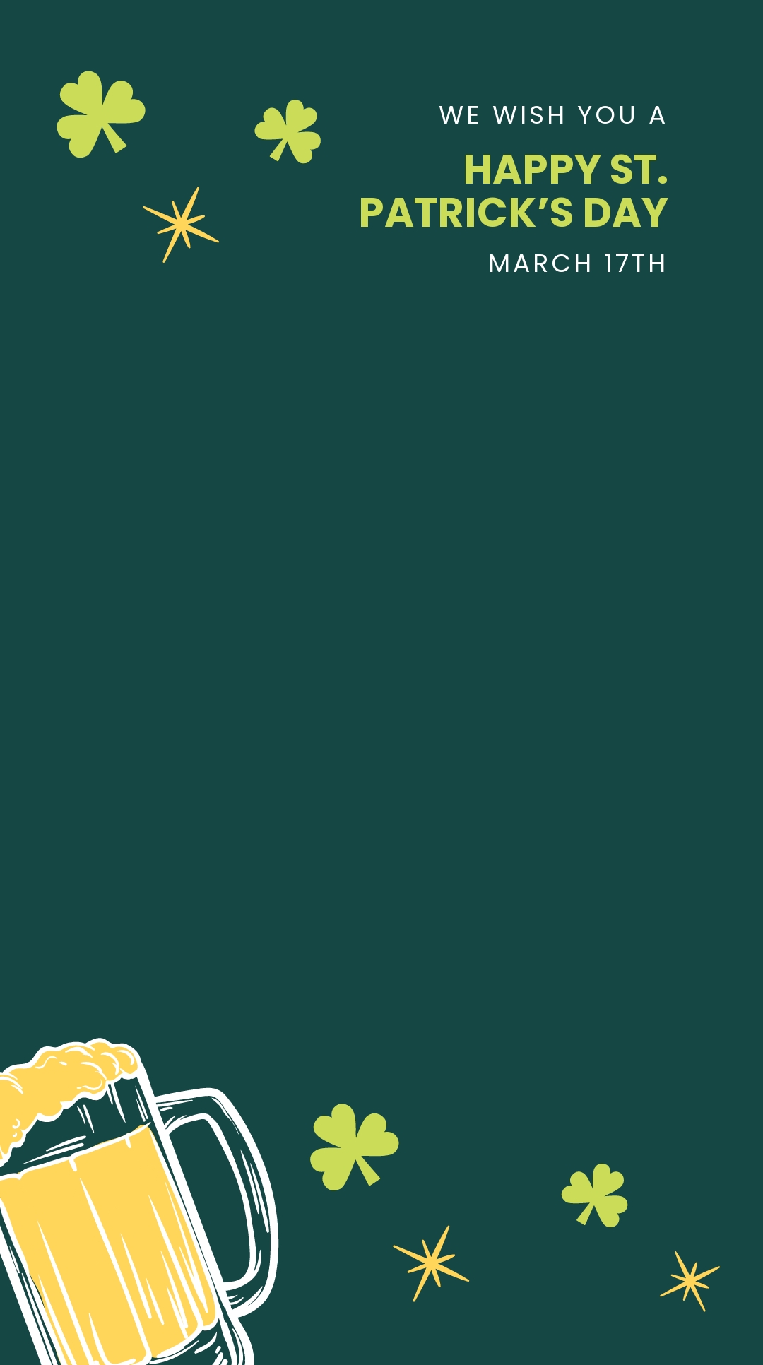 Free Happy St. Patricks Day Snapchat Geofilter Template