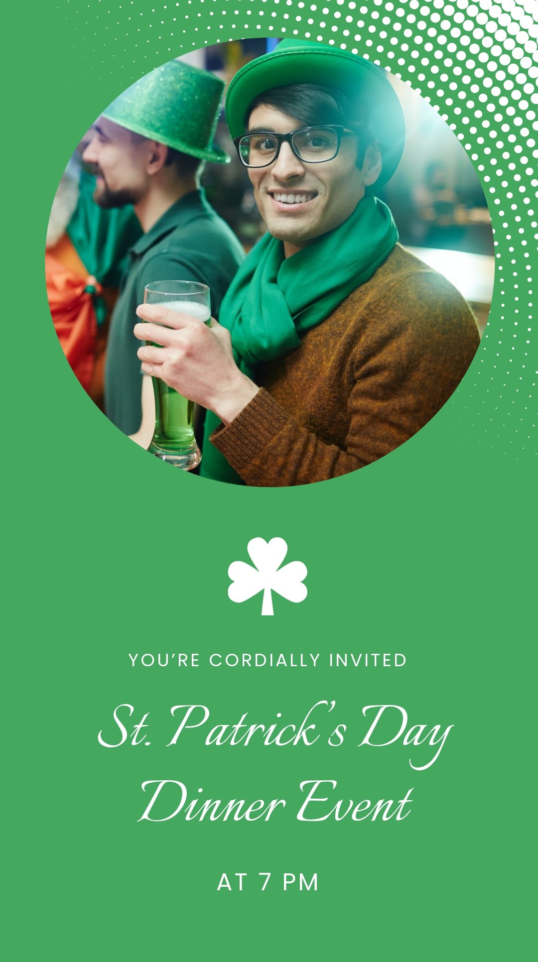 St. Patricks Day Invitation Whatsapp Post