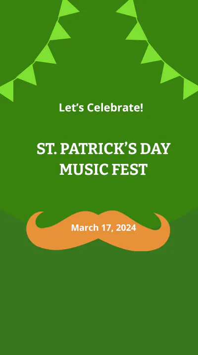 Free St. Patricks Day Event Instagram Story Template Free St. Patricks Day Event Instagram Story Template