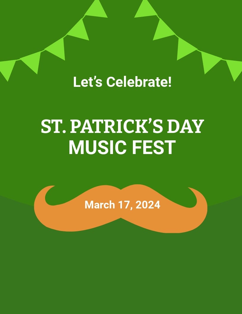st. Patricks Day Event Flyer Templat