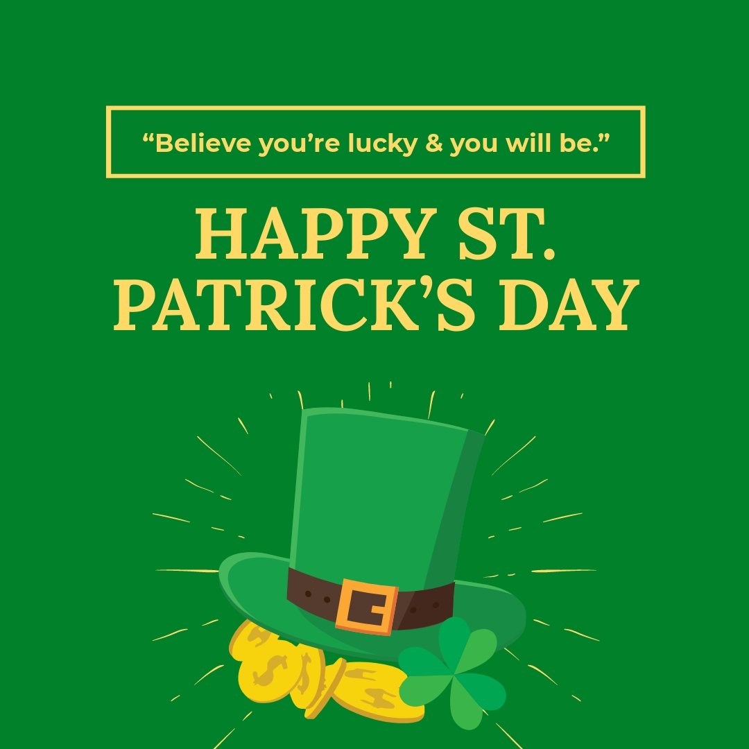 Free St. Patricks Day Quote Instagram Post Template