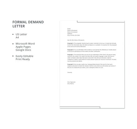 Free Formal Request Letter Template: Download 700+ Letters in Word ...