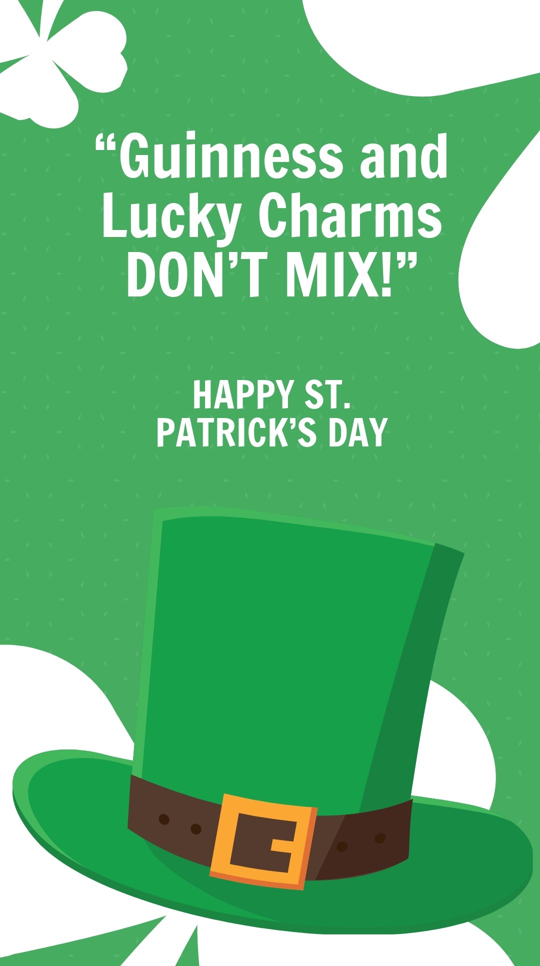 Free Funny St. Patricks Day Instagram Story Template