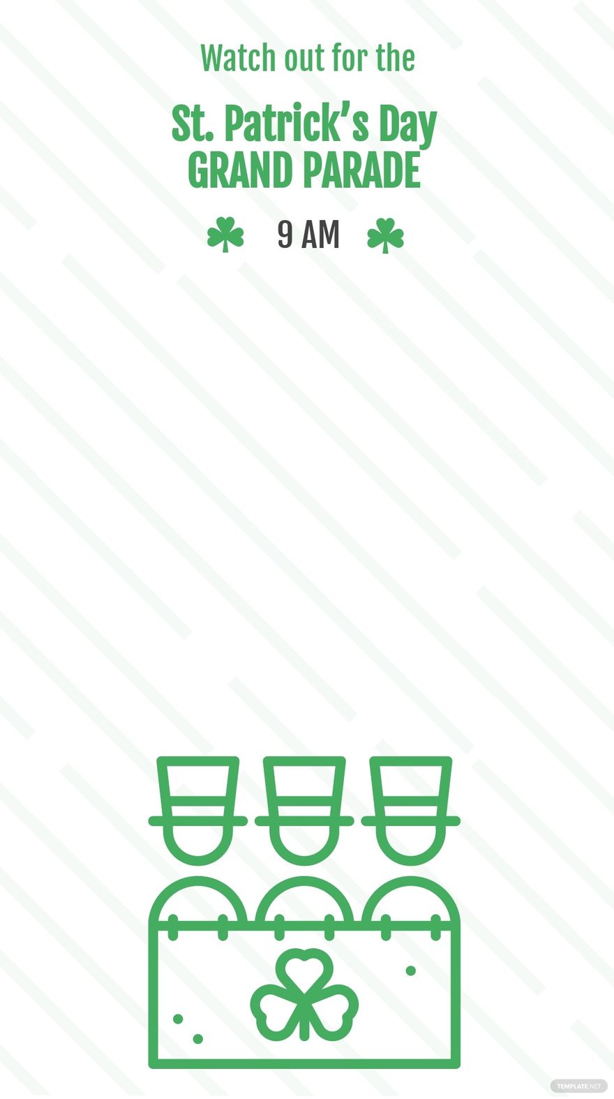 Free St. Patricks Day Parade Snapchat Geofilter Template