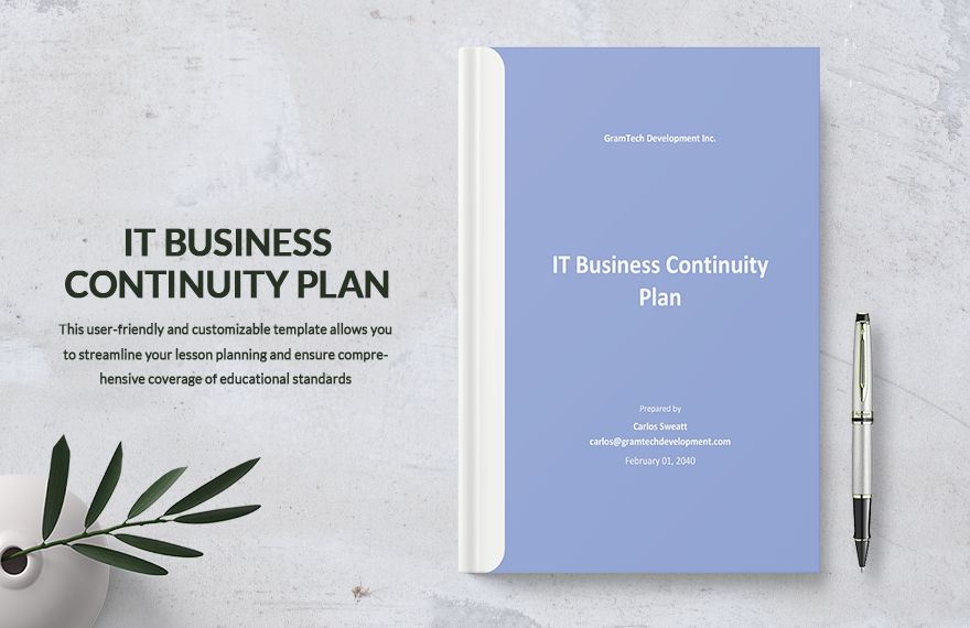 IT Business Continuity Plan Template