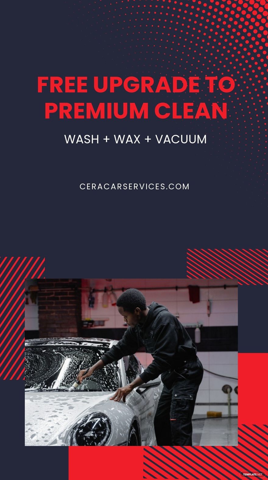 Car Wash Promotion Whatsapp Post Template