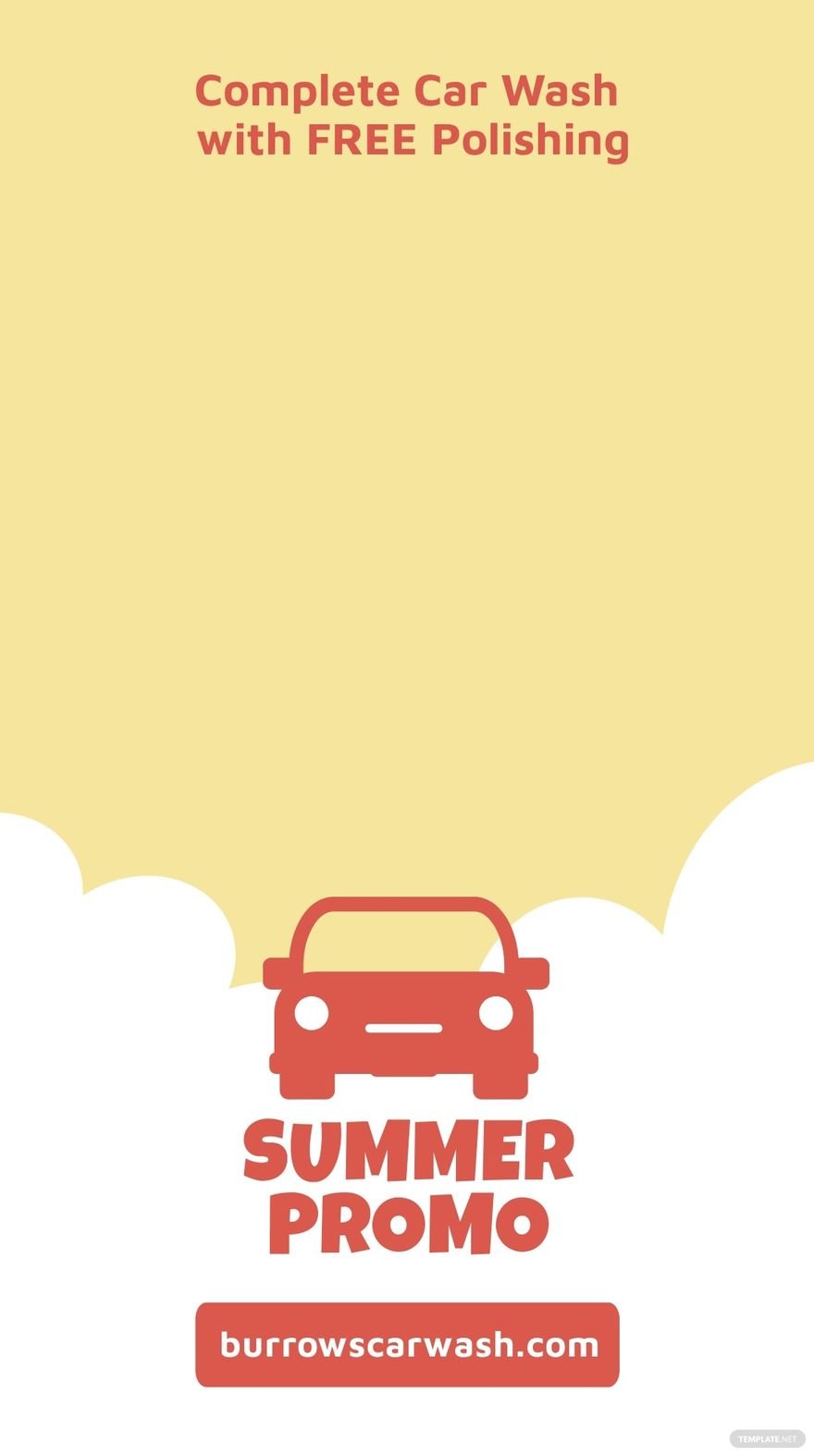 Free Car Wash Promotion Snapchat Geofilter Template