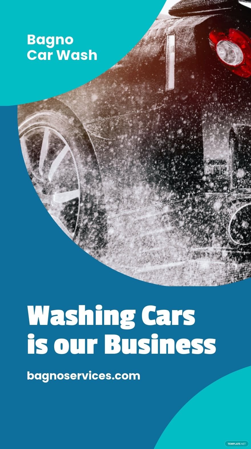 Free Car Wash Business Whatsapp Post Template