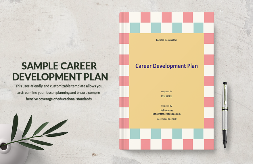 Sample Career Development Plan Template