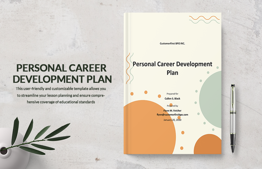Personal Career Development Template