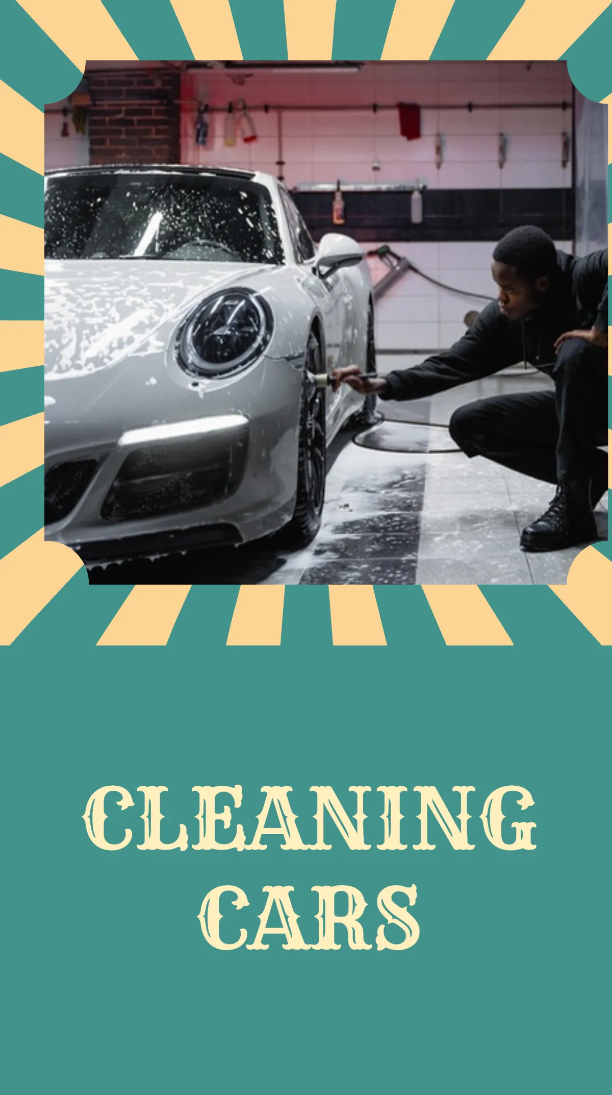 Free Vintage Car Wash Instagram Story Template to Edit Online