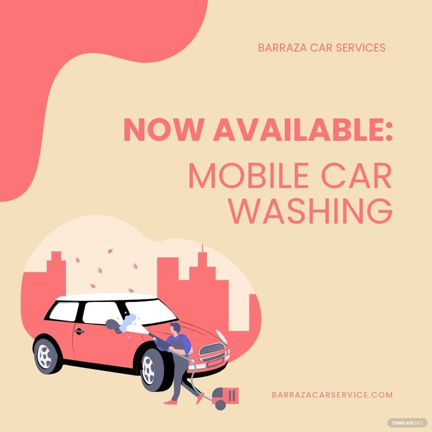 Free Mobile Car Wash Instagram Post Template
