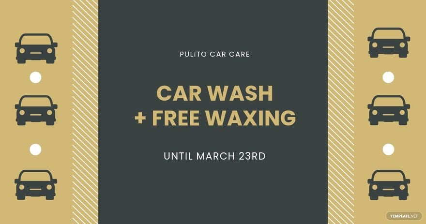 Car Wash Promotion Facebook Post Template