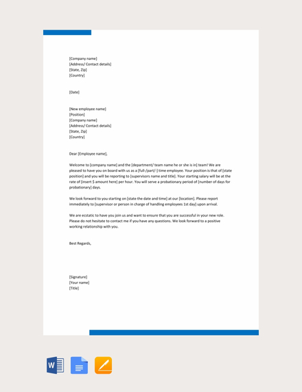 medical letter guarantee Employee to  Word Template of FREE Instruction Letter