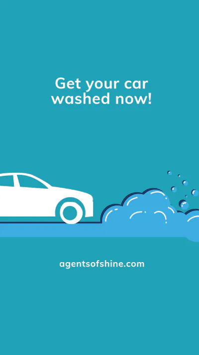 Free Car Wash Agency Instagram story Template to Edit Online