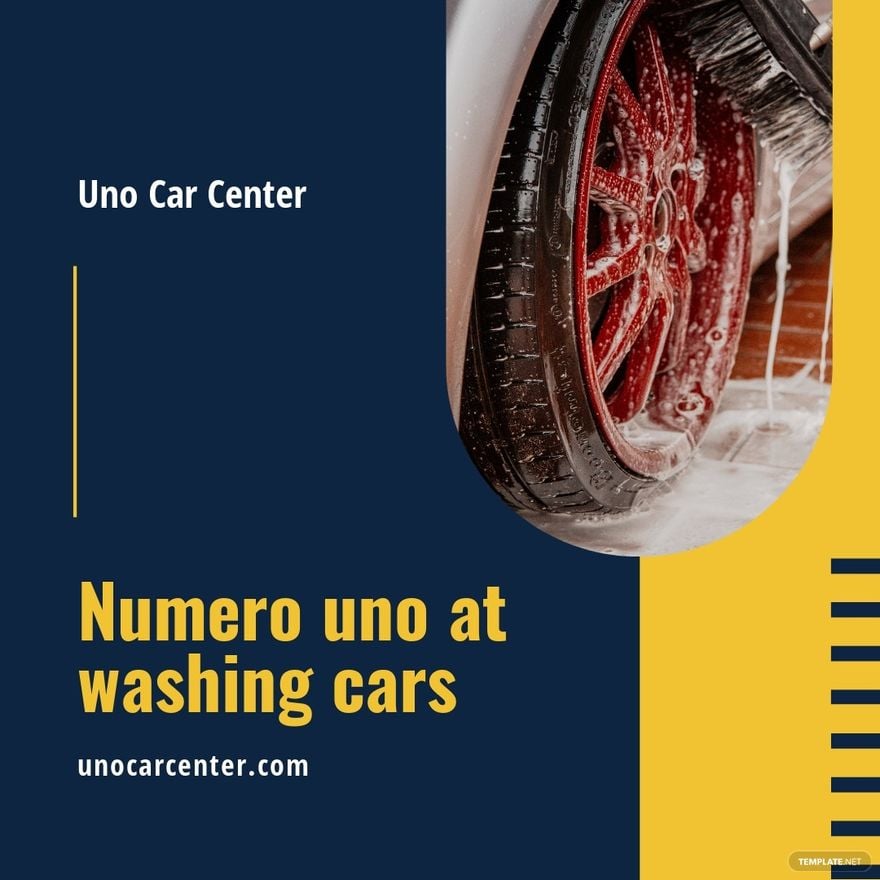Free Car Wash Advertisement Instagram Post Template