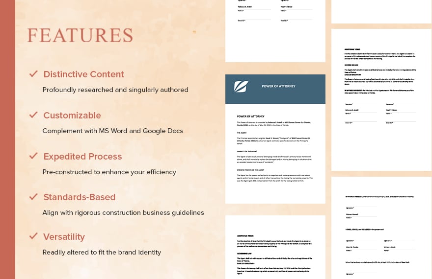 Sample Power of Attorney Template