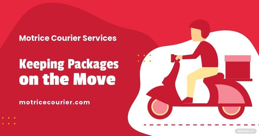 Free Package Delivery Facebook Post Template