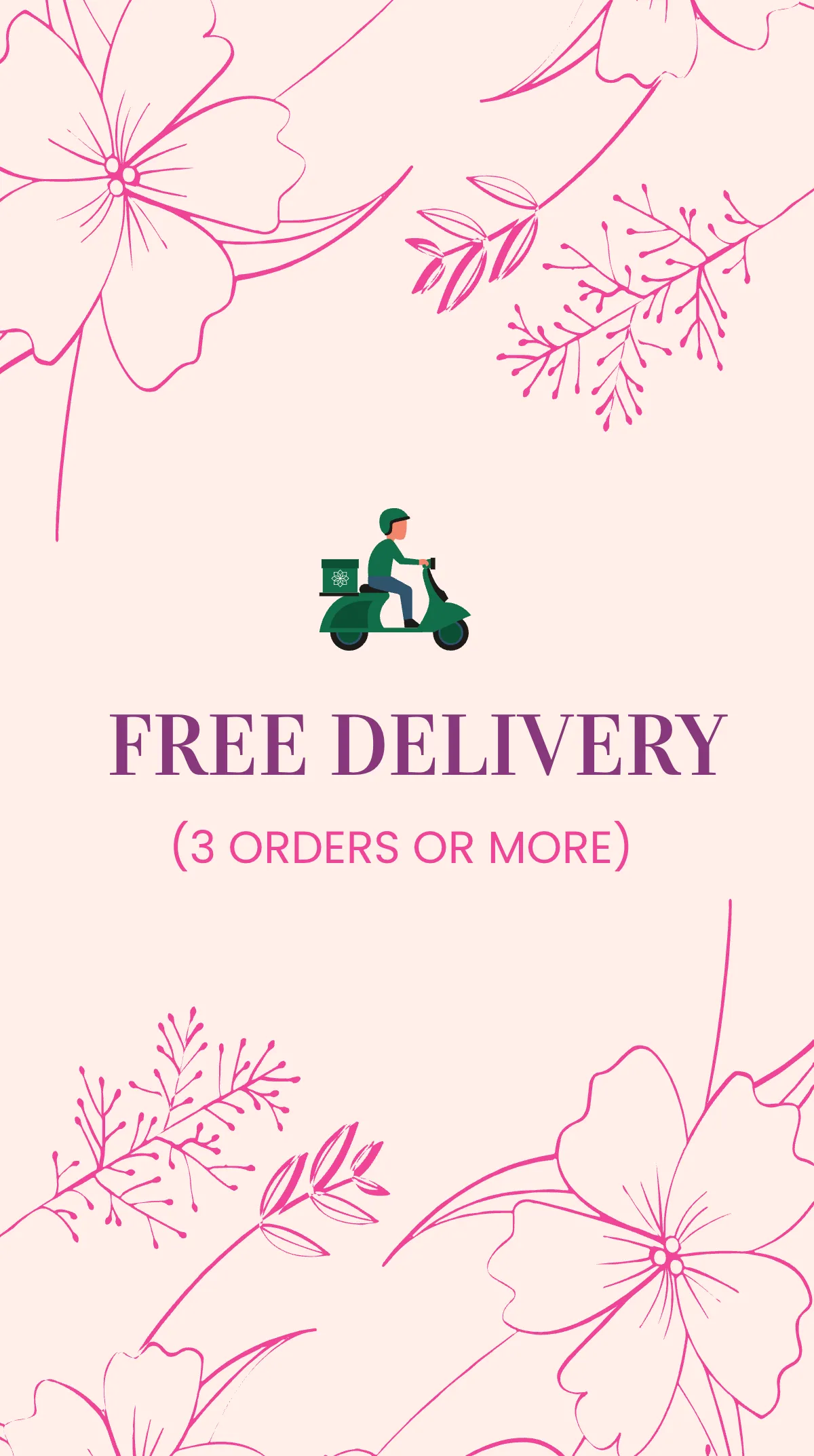 Free Flower Delivery Instagram Story Template to Edit Online
