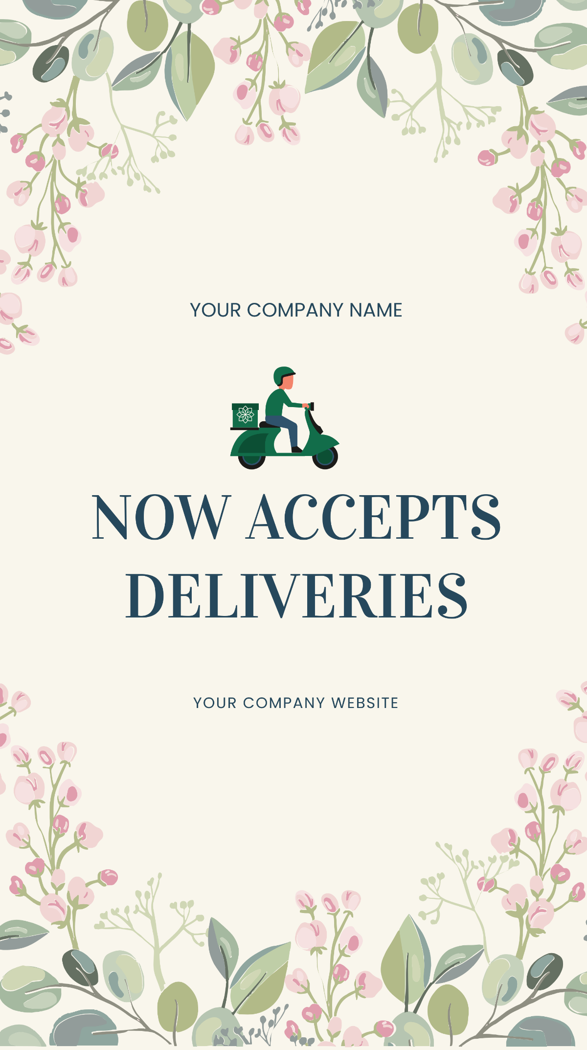 Free Flower Delivery Instagram Story Template