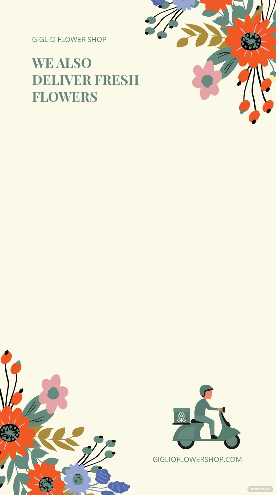 Free Flower Delivery Snapchat Geofilter Template