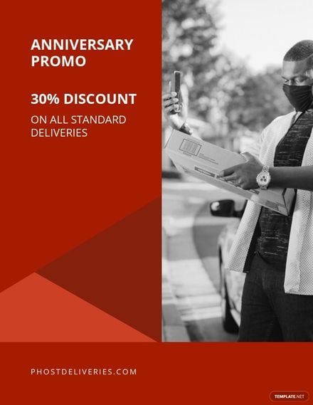 Delivery Discount Flyer Template in Word, Google Docs, PDF, Illustrator, PSD, Apple Pages, Publisher