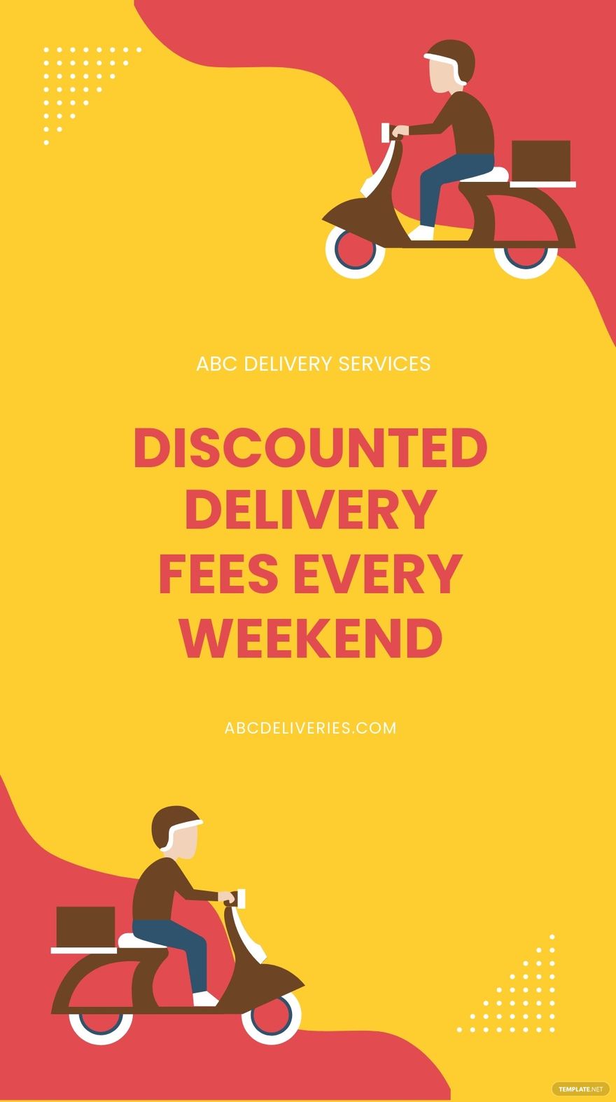 Delivery Discount Whatsapp Post