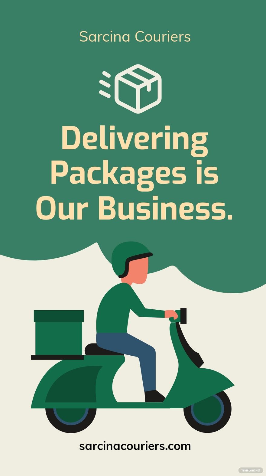 Free Package Delivery Whatsapp Post Template