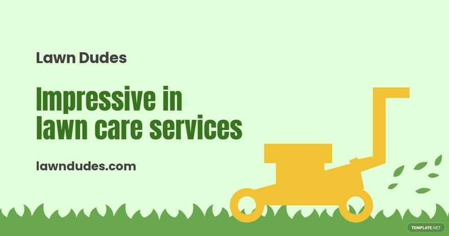 Home Lawn Care Facebook Post Template