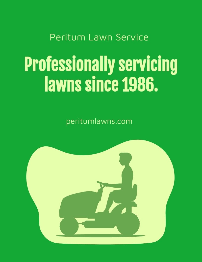 Professional Lawn Services Flyer Template