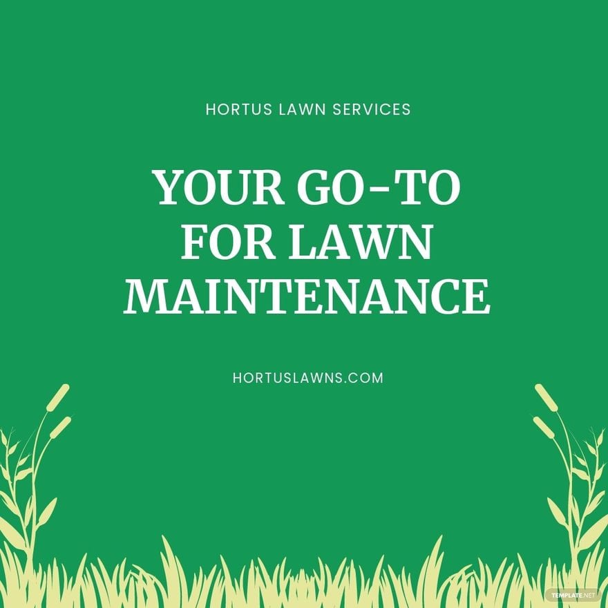 Lawn Service Instagram Post Template