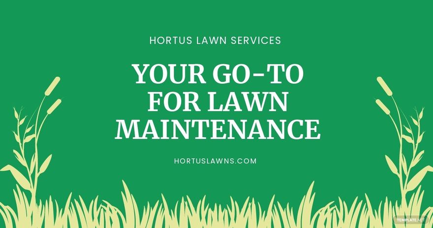 Lawn Service Facebook Post Template