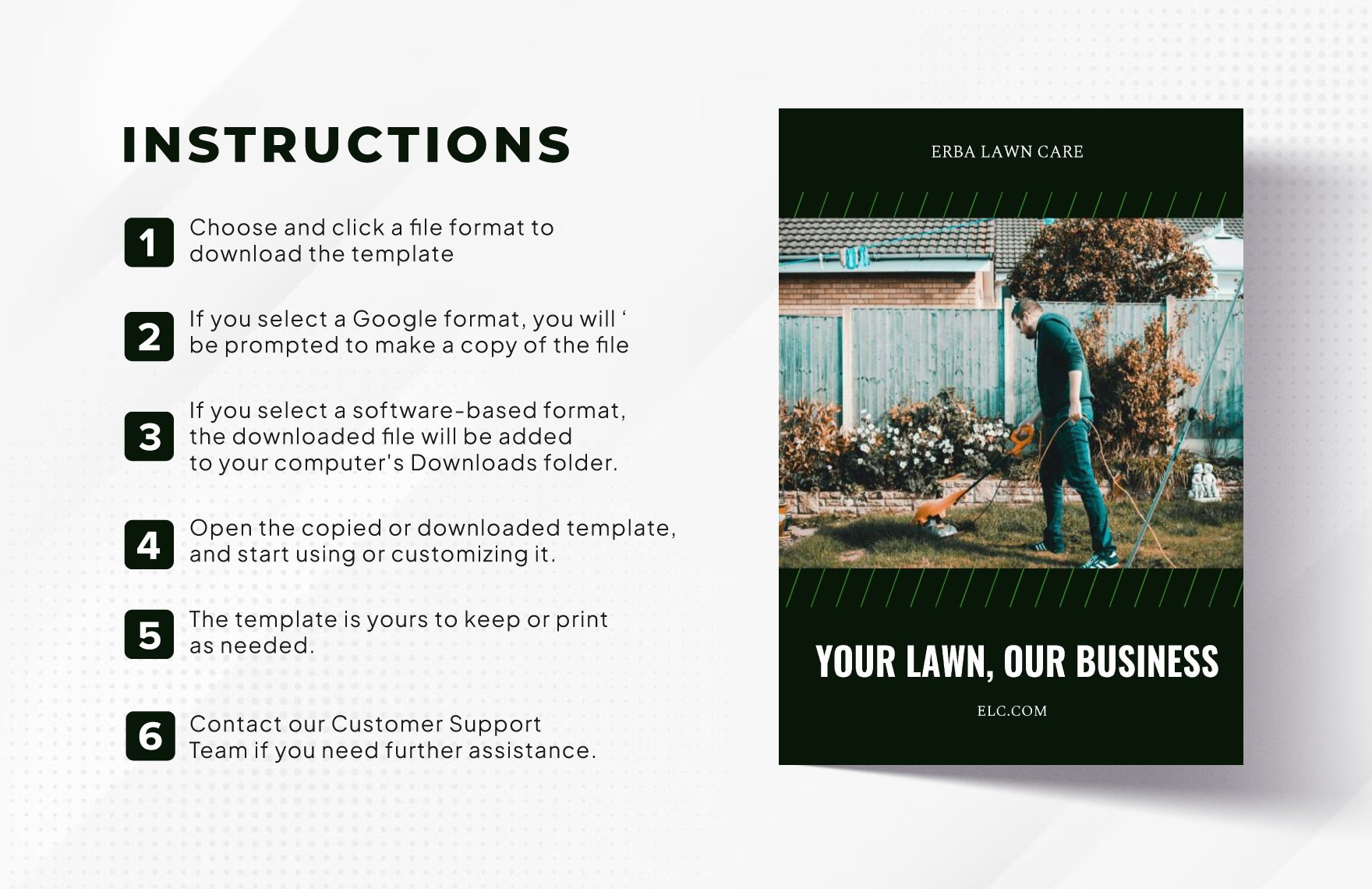 Lawn Care Business Flyer Template