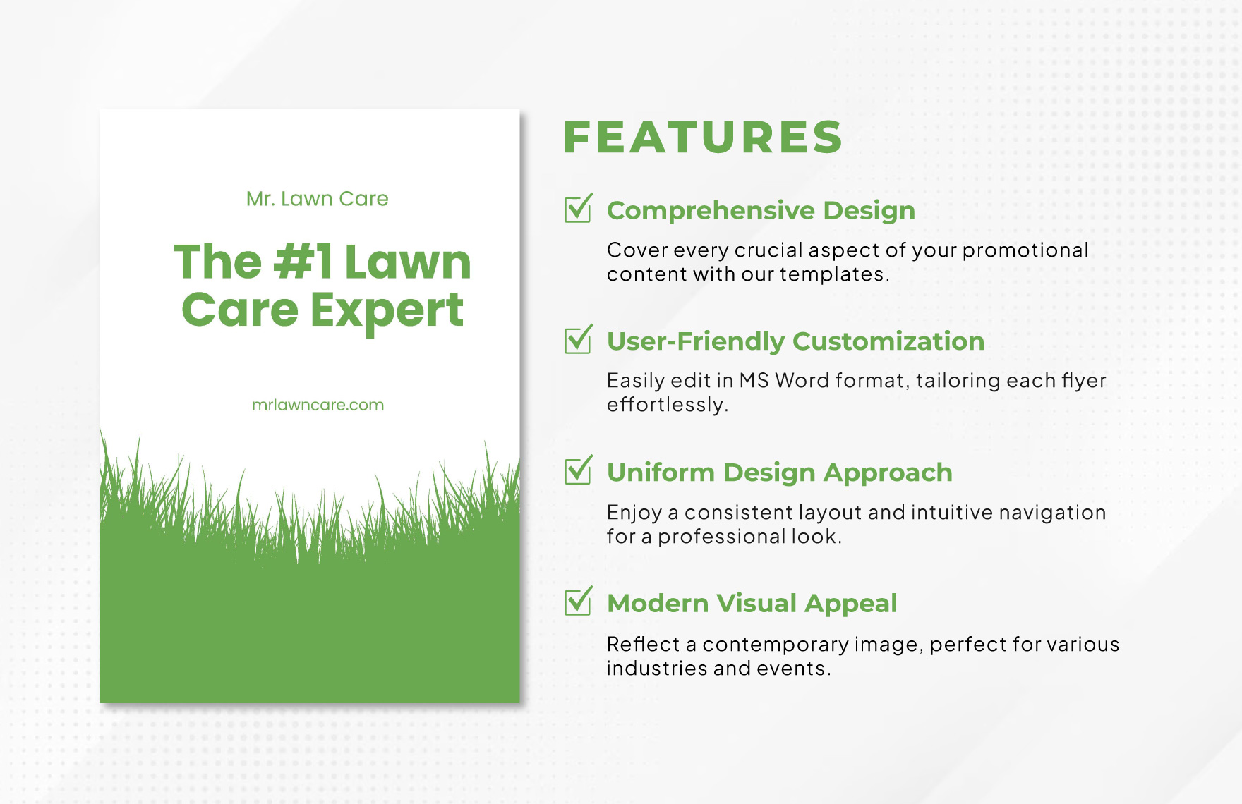 Lawn Care Advertising Flyer Template
