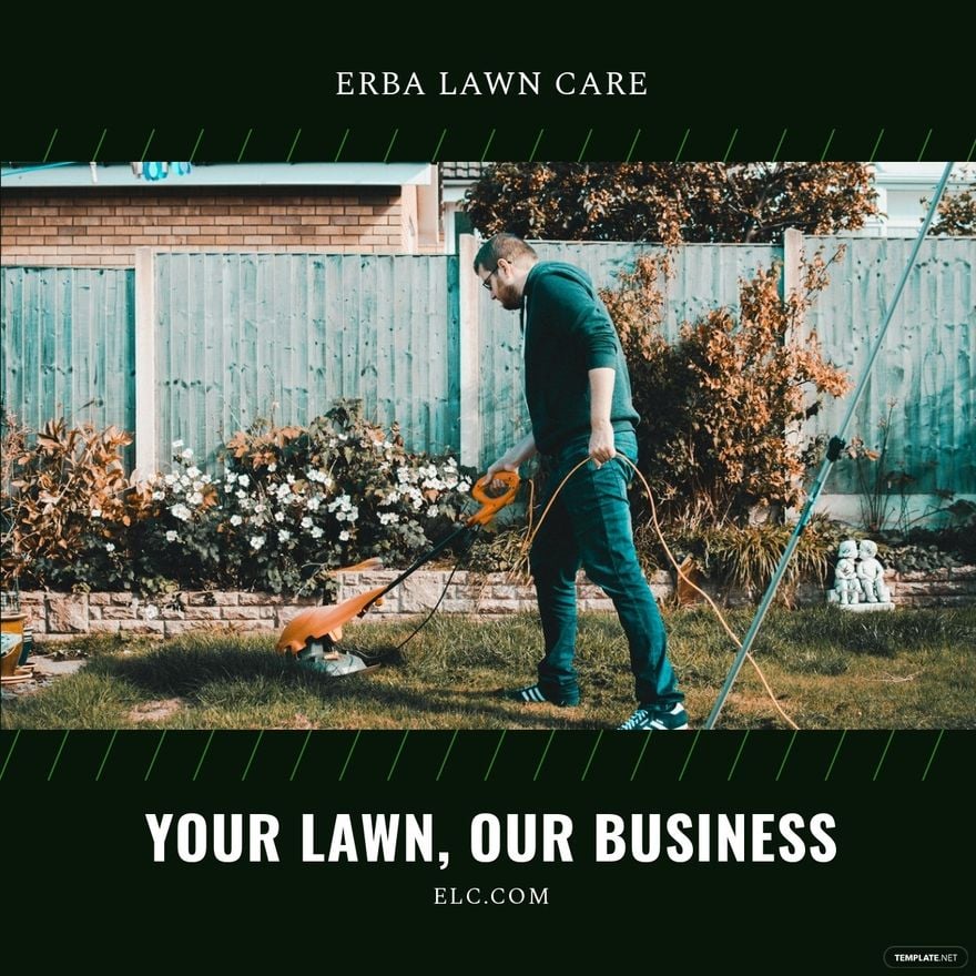 Lawn Care Business Linkedin Post Template