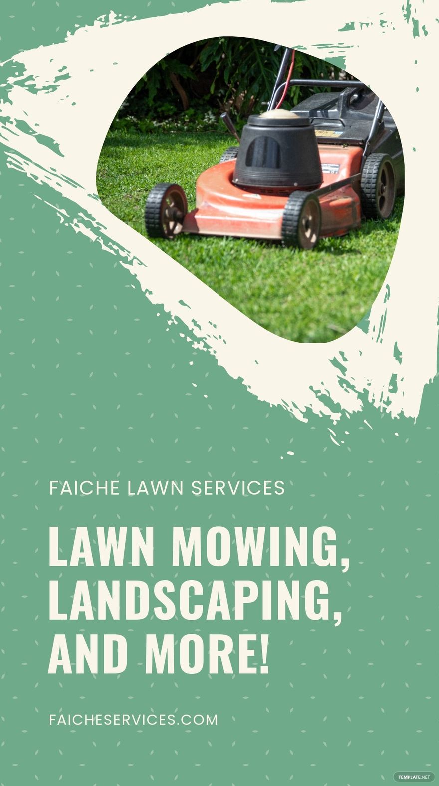 Lawn Mowing Service Instagram Story Template