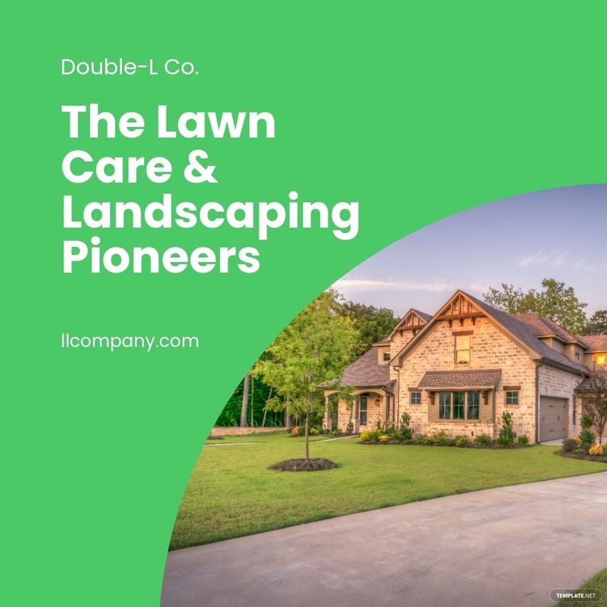 Landscaping Services Linkedin Post Template