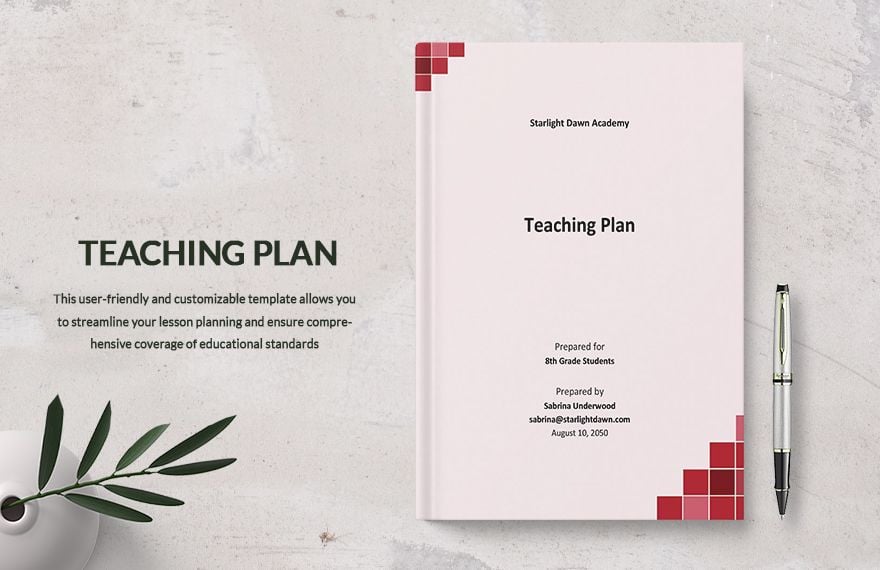 Teaching Plan Template in Word, Google Docs, PDF, Apple Pages