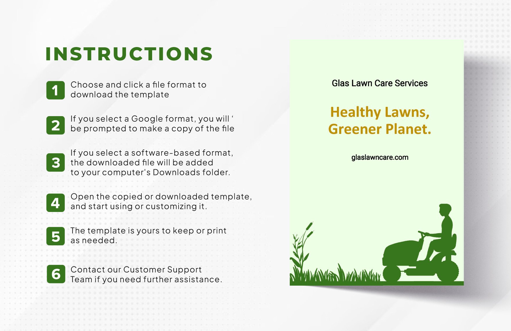 Simple Lawn Care Flyer Template