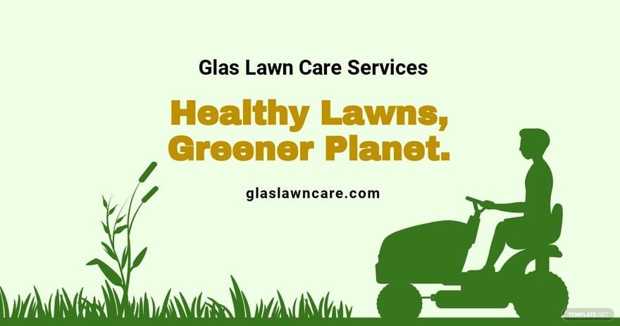 Simple Lawn Care Facebook Post Template