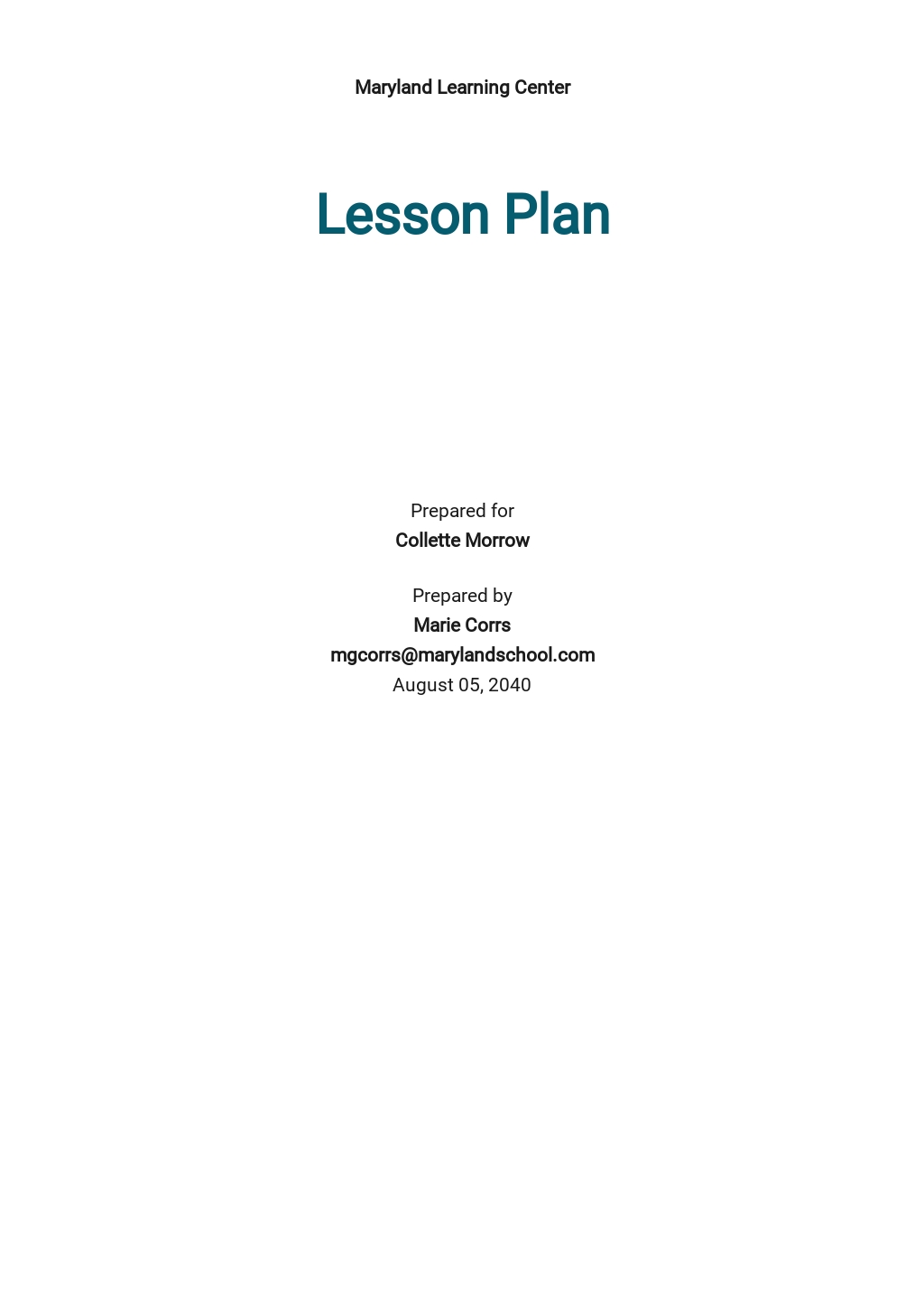 Daily Lesson Plan Template [Free PDF] - Google Docs, Word, Apple Pages ...
