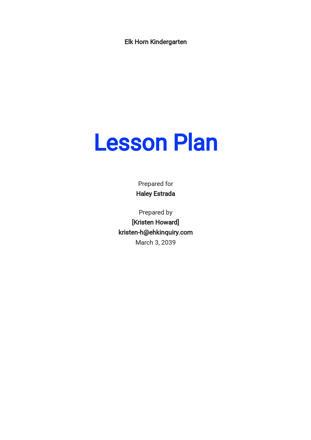 Download 35+ Lesson Plan Templates - Google Docs | Template.net