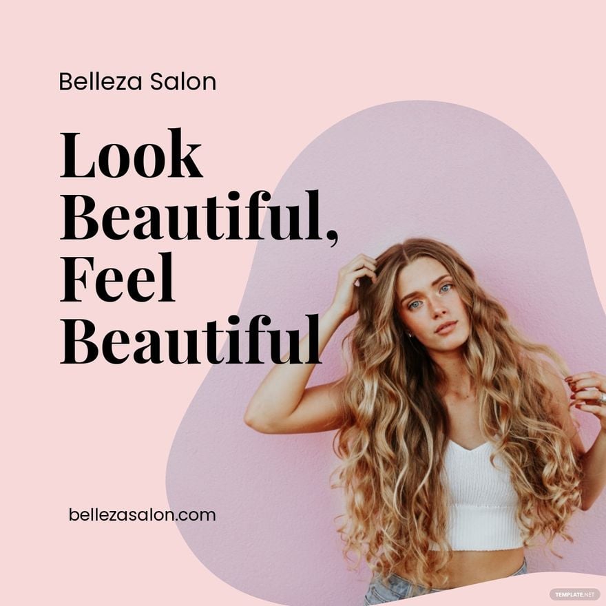Beauty Salon Marketing Linkedin Post Template