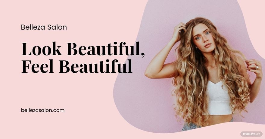 Beauty Salon Marketing Facebook Post Template