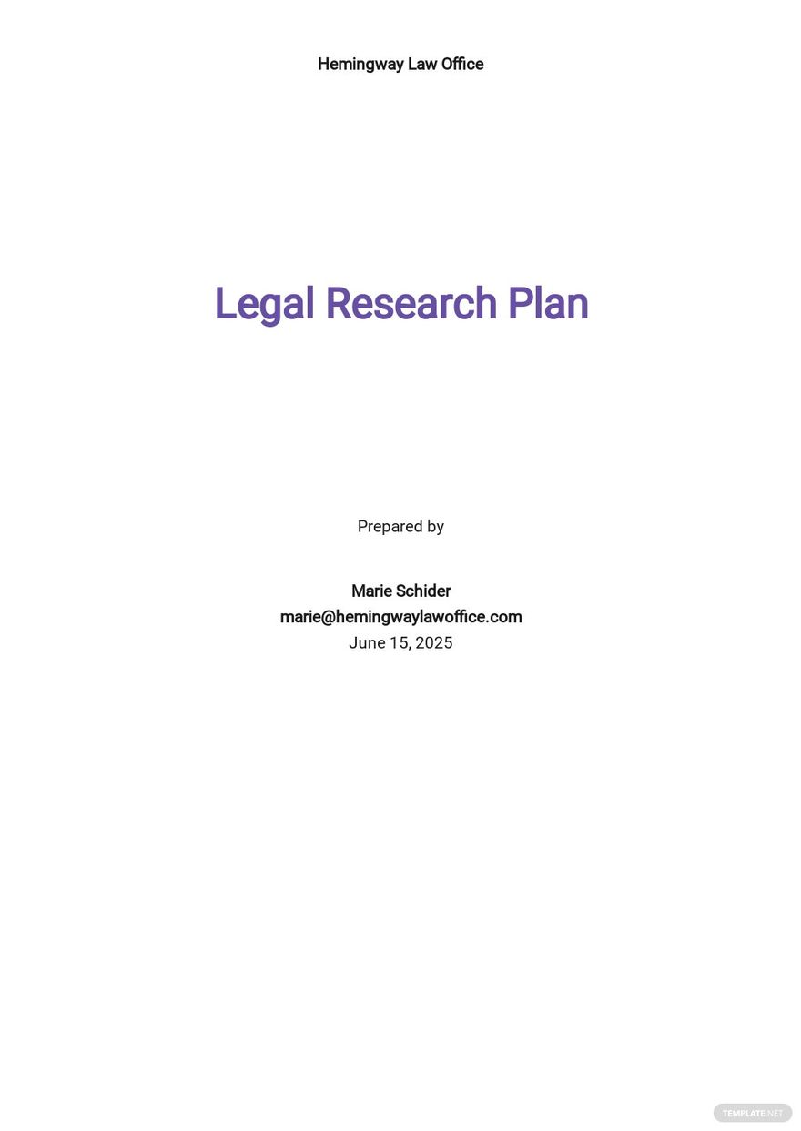 legal research report pdf