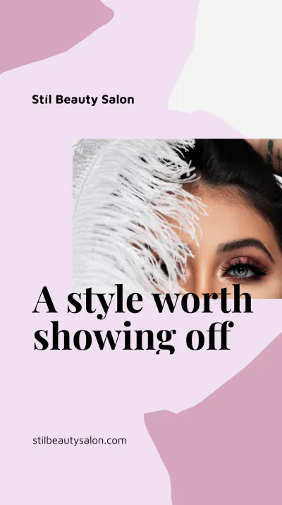 Free Creative Beauty Salon Instagram Story Template to Edit Online